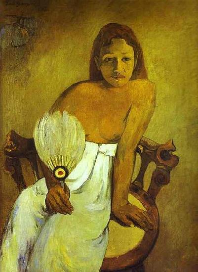 Paul Gauguin Donna col ventaglio